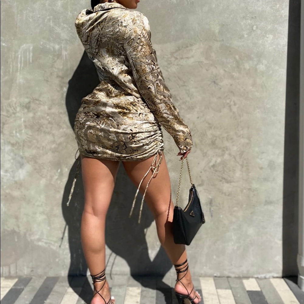 Satin 2- Piece Printed Skirt Set